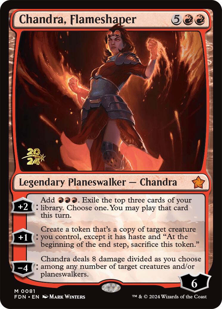 Chandra, Flameshaper [Foundations Prerelease Promos] | Exor Games New Glasgow