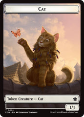 Spirit // Cat (0001) Doubled-Sided Token [Foundations Tokens] | Exor Games New Glasgow