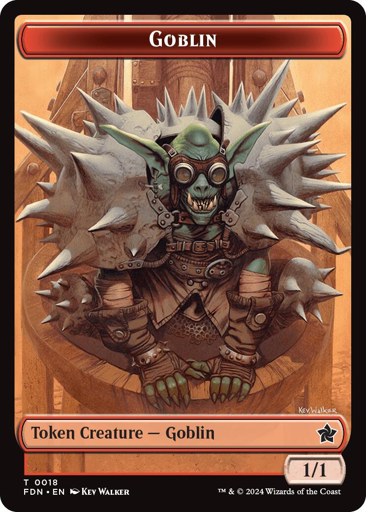 Drake // Goblin Doubled-Sided Token [Foundations Tokens] | Exor Games New Glasgow