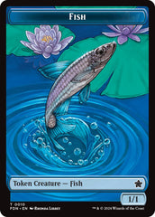 Faerie // Fish Doubled-Sided Token [Foundations Tokens] | Exor Games New Glasgow