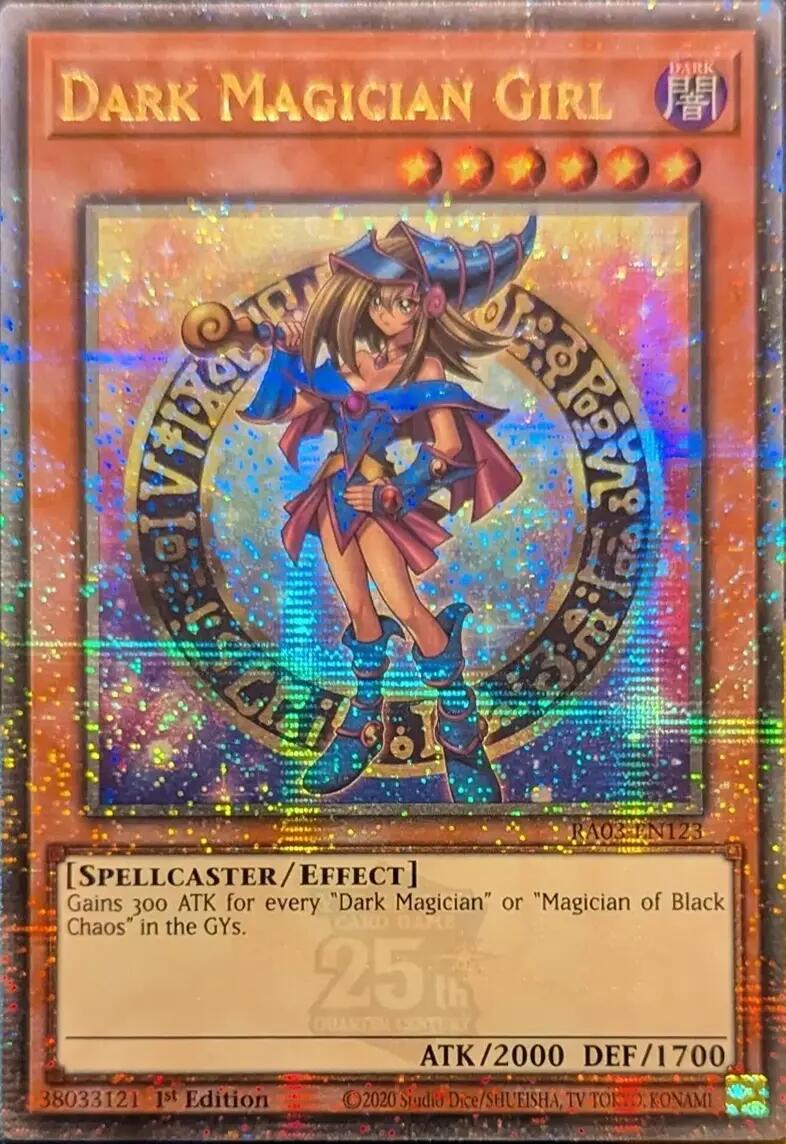 Dark Magician Girl (Quarter Century Secret Rare) (B) [RA03-EN123] Quarter Century Secret Rare | Exor Games New Glasgow