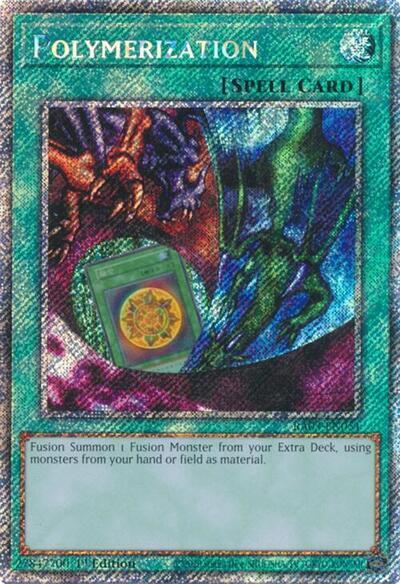 Polymerization (Alternate Art) (Platinum Secret Rare) [RA03-EN051] Platinum Secret Rare | Exor Games New Glasgow