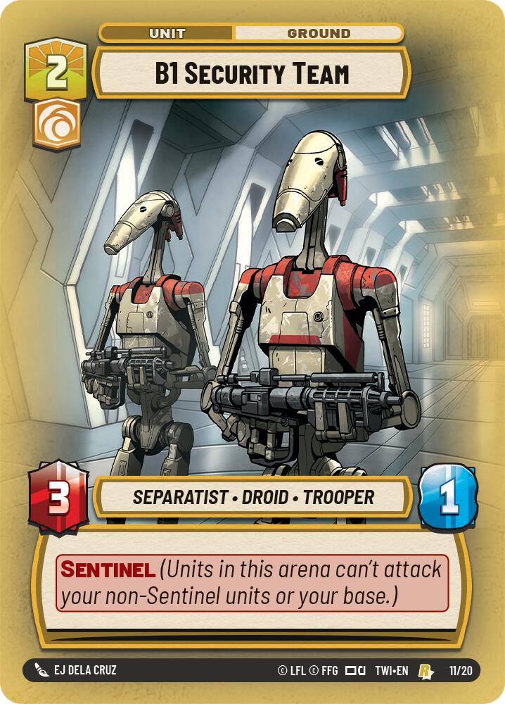 B1 Security Team (11/20) [Twilight of the Republic: Weekly Play] | Exor Games New Glasgow