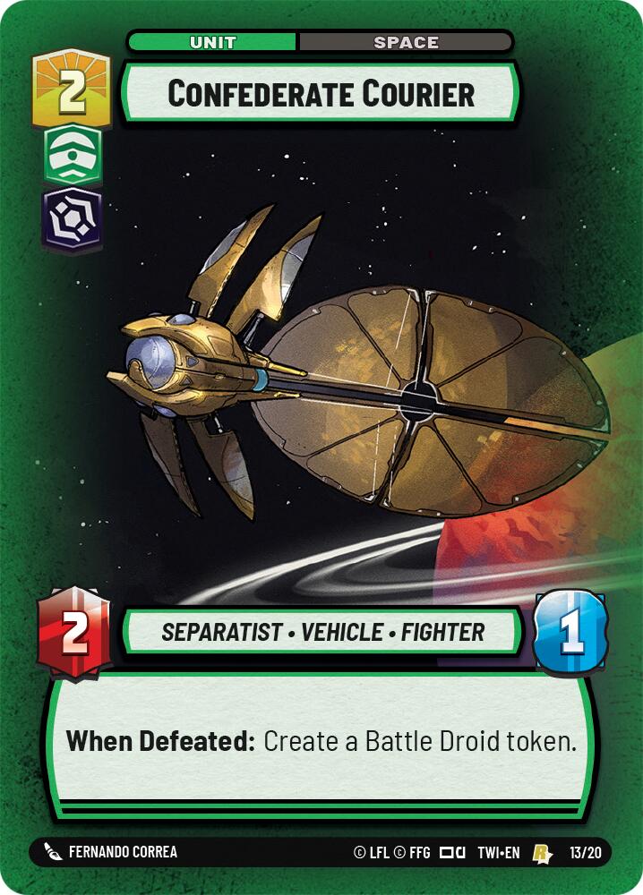 Confederate Courier (13/20) [Twilight of the Republic: Weekly Play] | Exor Games New Glasgow