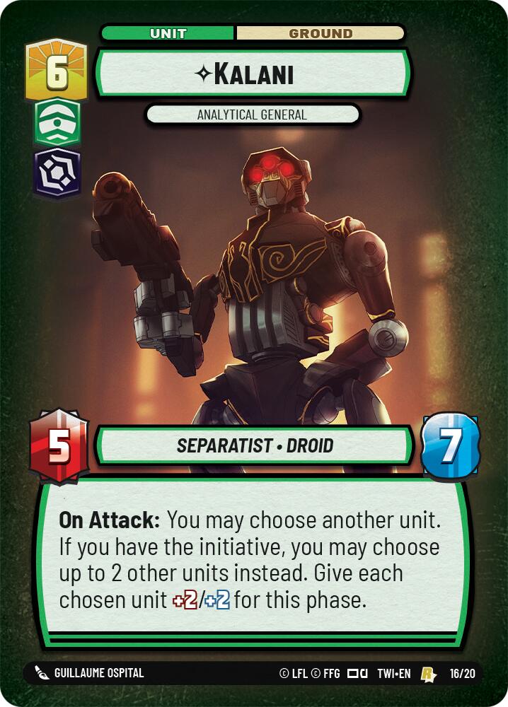 Kalani - Analytical General (16/20) [Twilight of the Republic: Weekly Play] | Exor Games New Glasgow