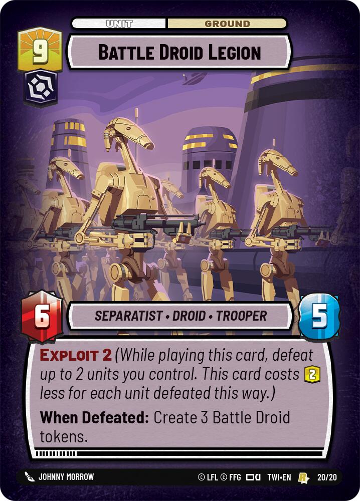 Battle Droid Legion (20/20) [Twilight of the Republic: Weekly Play] | Exor Games New Glasgow