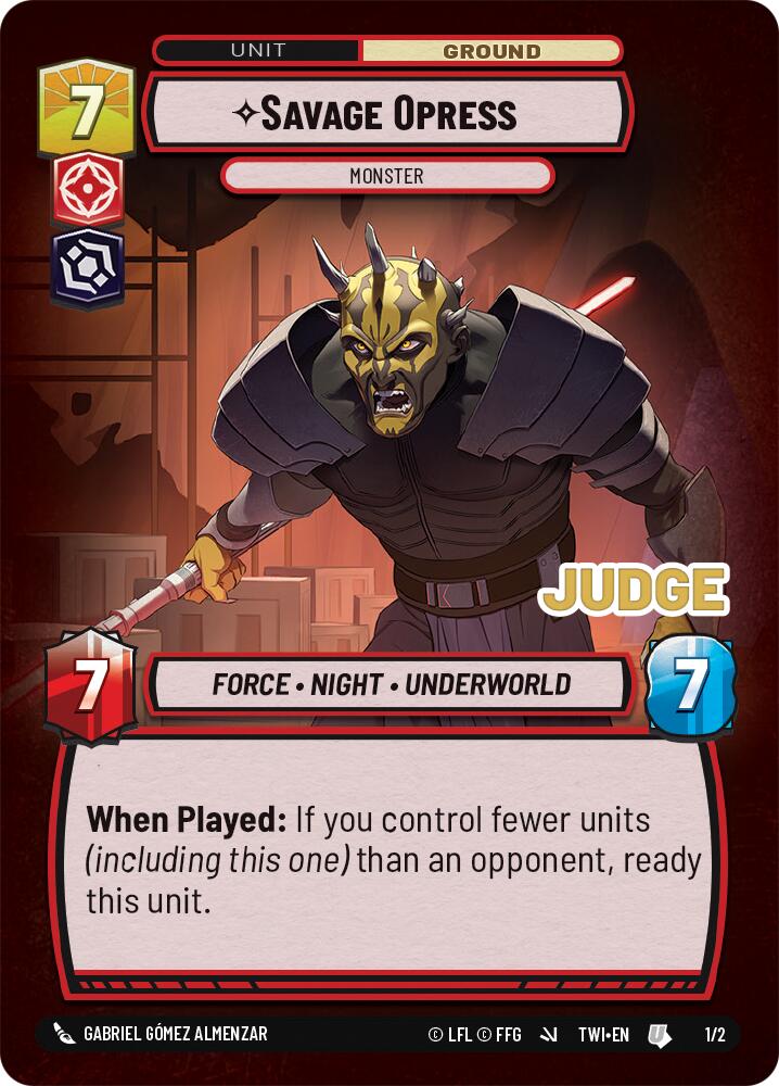 Savage Opress - Monster (1/2) (1/2) [Judge Promos] | Exor Games New Glasgow
