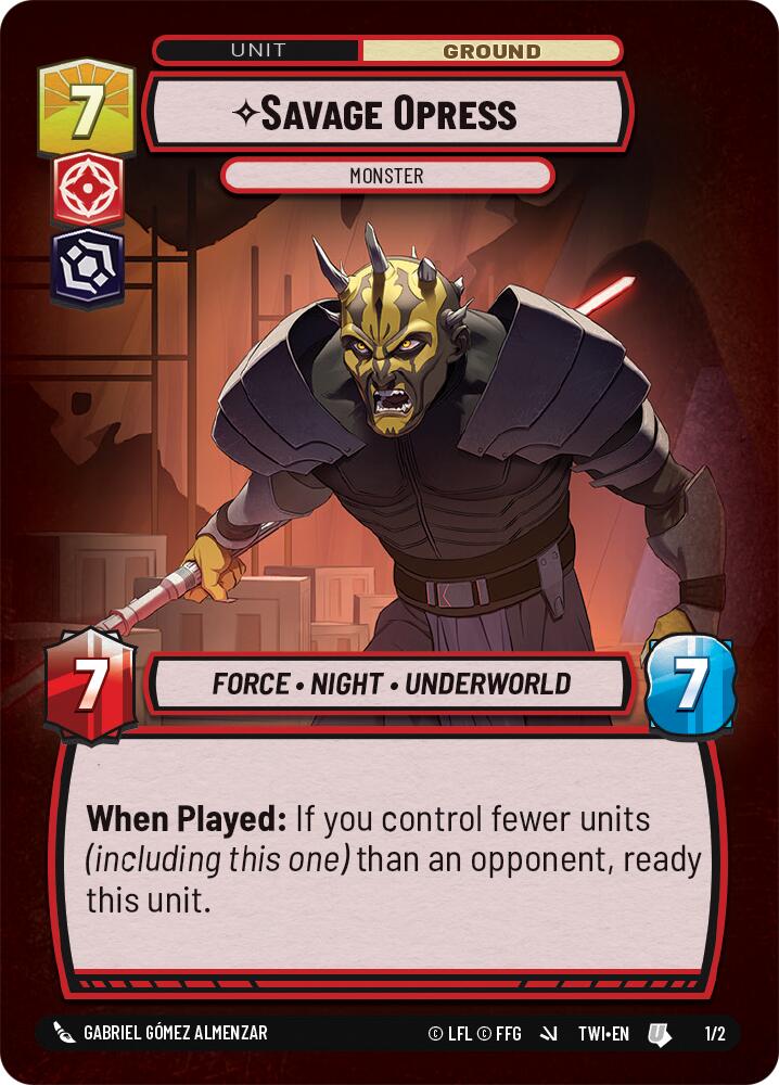 Savage Opress - Monster (1/2) (1/2) [Store Showdown Promos] | Exor Games New Glasgow