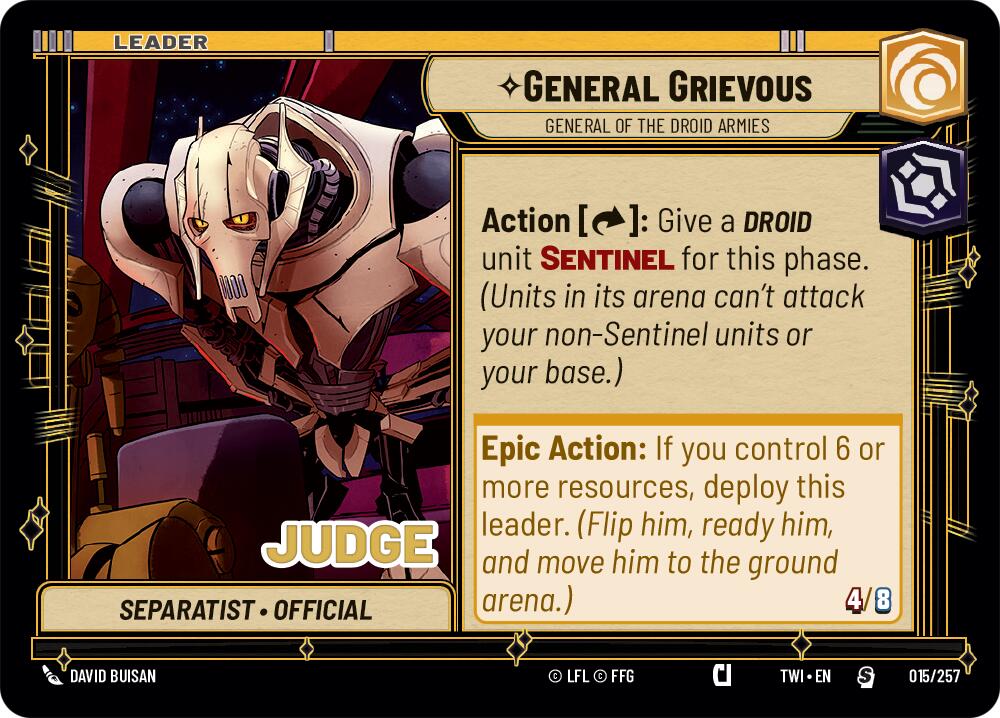 General Grievous - General of the Droid Armies (002/002) (Prerelease) (002/002) [Twilight of the Republic Promos] | Exor Games New Glasgow