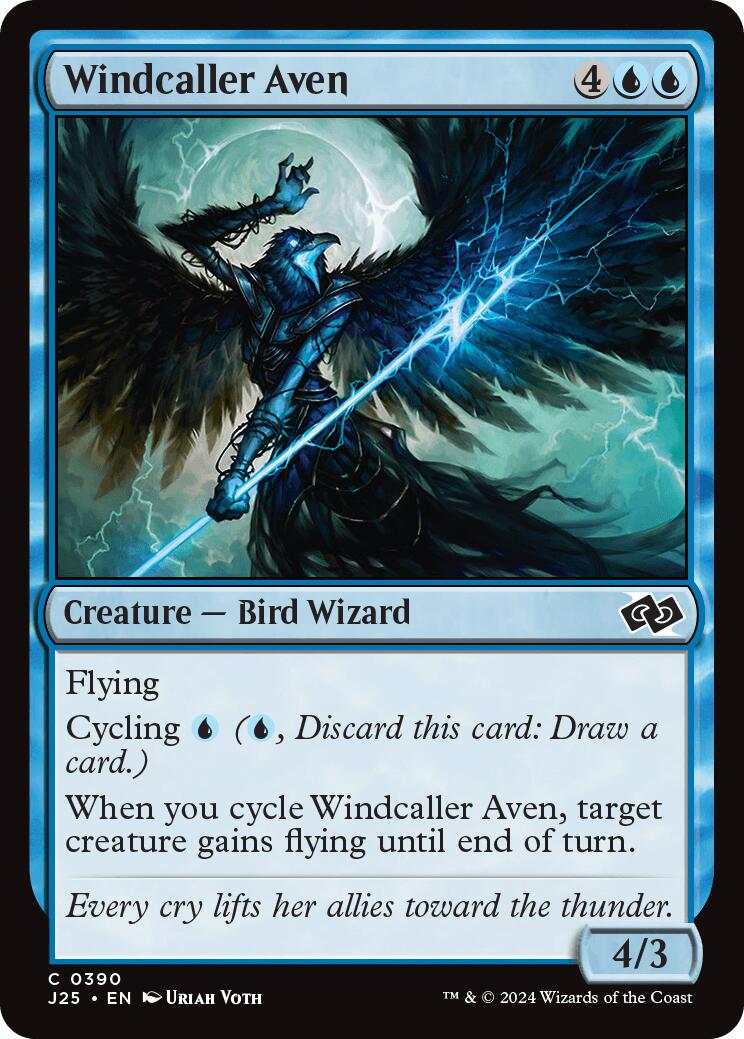 Windcaller Aven [Foundations Jumpstart] | Exor Games New Glasgow