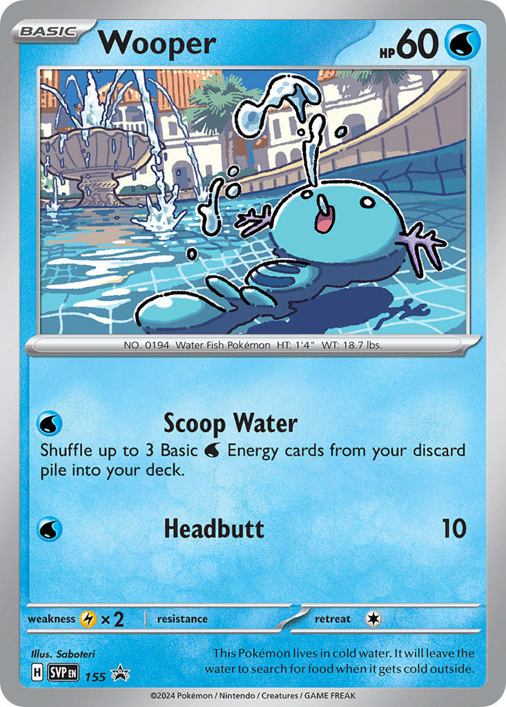 Wooper (155) [Scarlet & Violet: Black Star Promos] | Exor Games New Glasgow