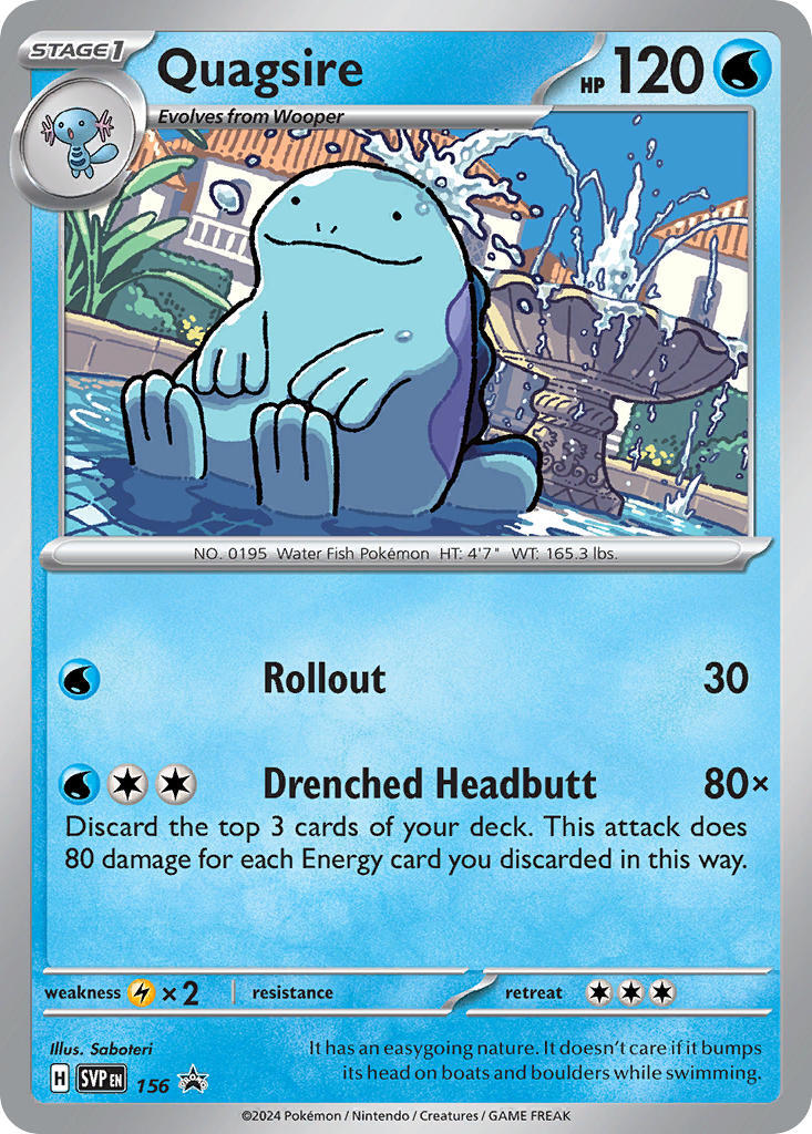 Quagsire (156) [Scarlet & Violet: Black Star Promos] | Exor Games New Glasgow