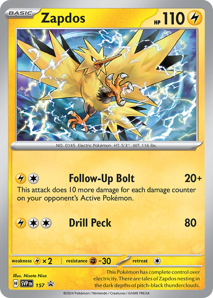 Zapdos (157) [Scarlet & Violet: Black Star Promos] | Exor Games New Glasgow