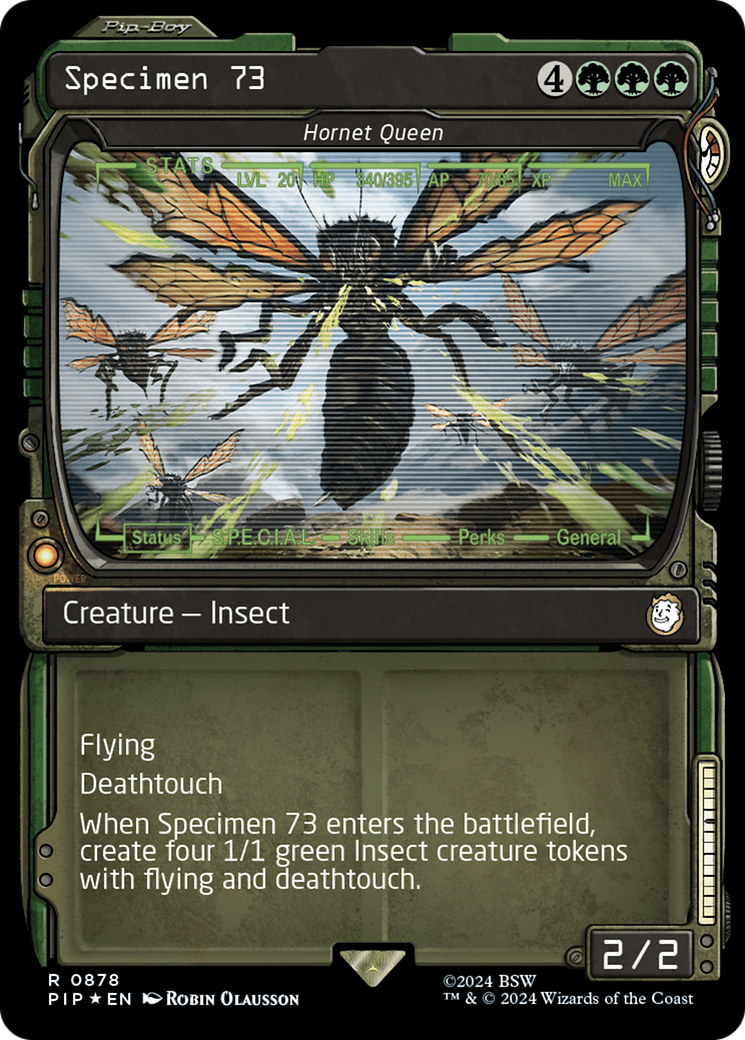 Specimen 73 - Hornet Queen (Showcase) (Surge Foil) [Fallout] | Exor Games New Glasgow