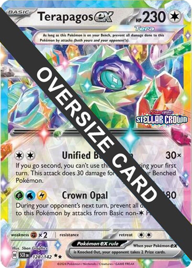 Terapagos ex (128/142) (Jumbo Card) [Scarlet & Violet: Black Star Promos] | Exor Games New Glasgow