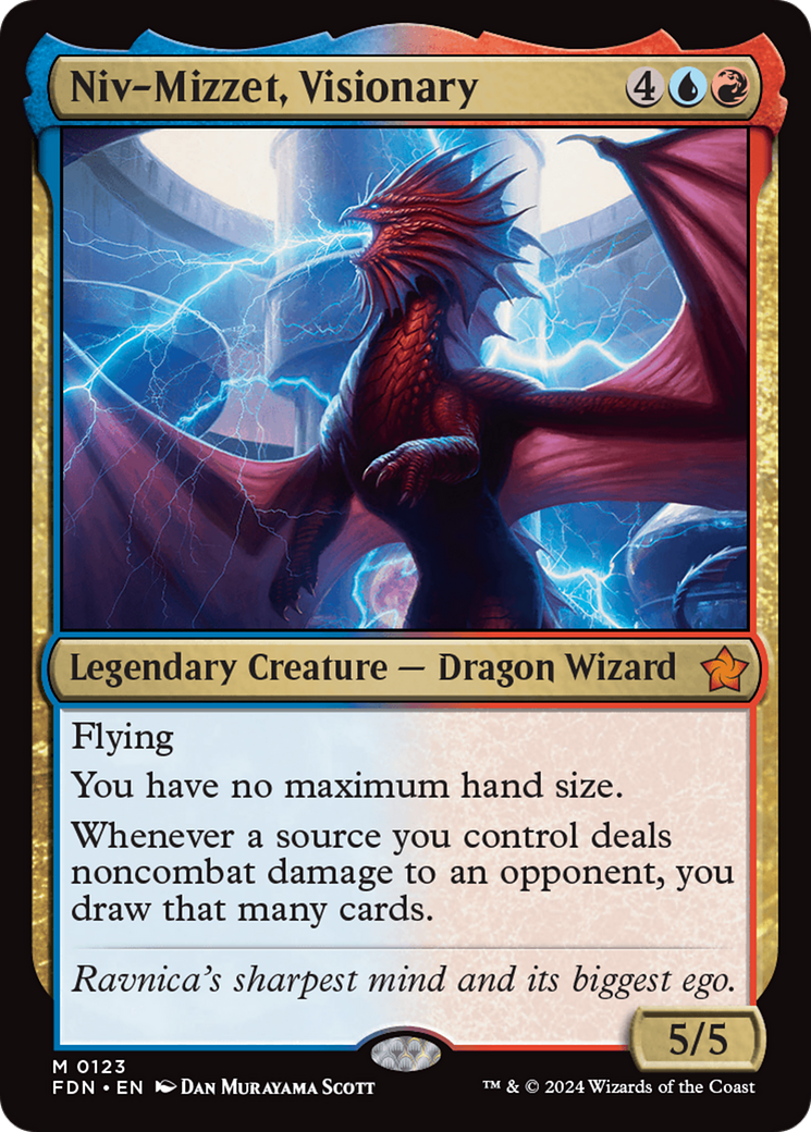 Niv-Mizzet, Visionary [Foundations] | Exor Games New Glasgow