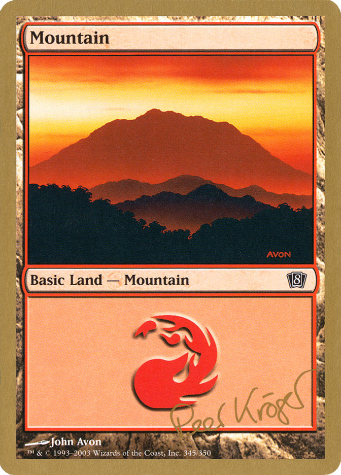 Mountain (pk345) (Peer Kroger) [World Championship Decks 2003] | Exor Games New Glasgow