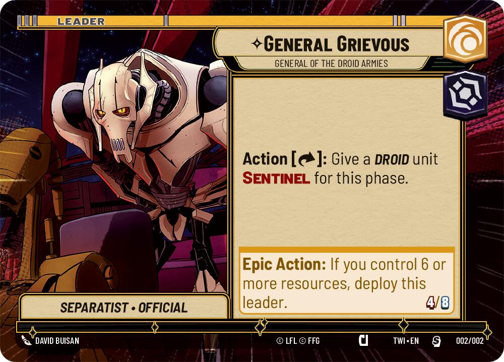 General Grievous - General of the Droid Armies (002/002) (Hyperspace) (Prerelease Promos) (002/002) [Twilight of the Republic Promos] | Exor Games New Glasgow
