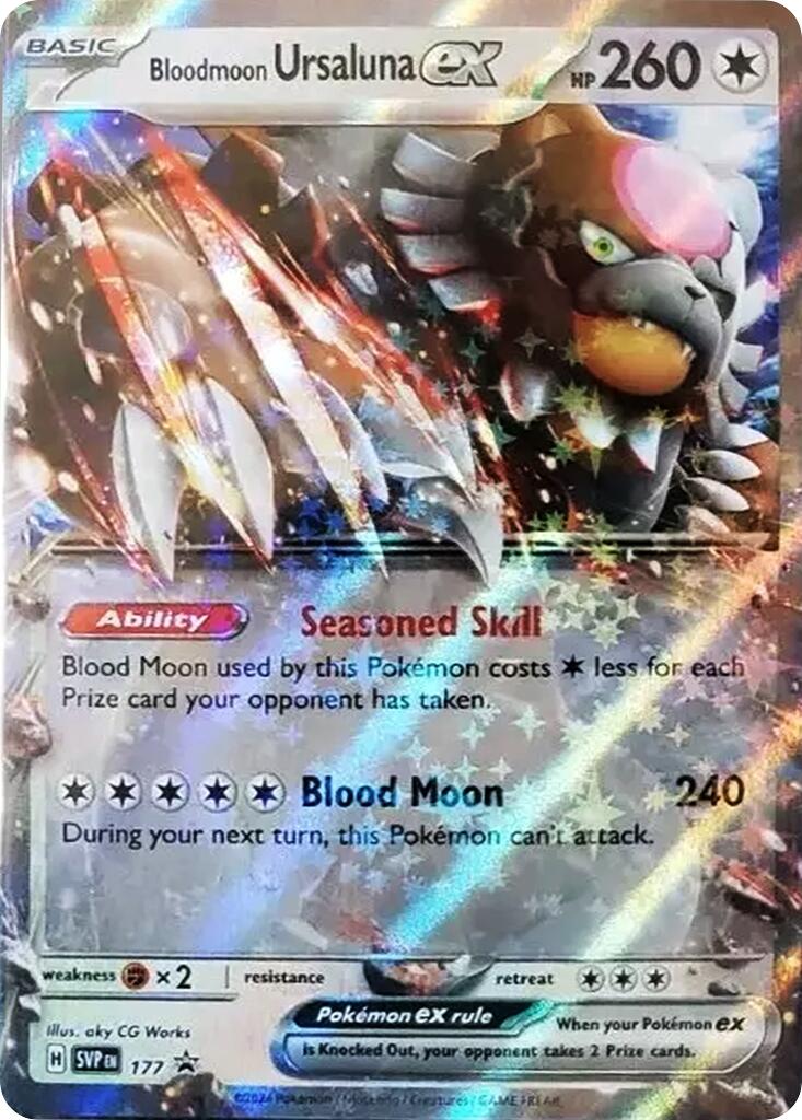 Bloodmoon Ursaluna ex (177) [Scarlet & Violet: Black Star Promos] | Exor Games New Glasgow