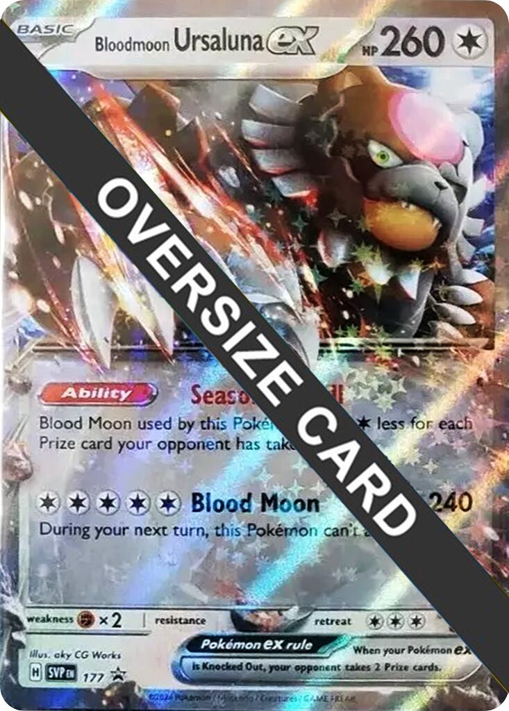 Bloodmoon Ursaluna ex (177) (Jumbo Card) [Scarlet & Violet: Black Star Promos] | Exor Games New Glasgow