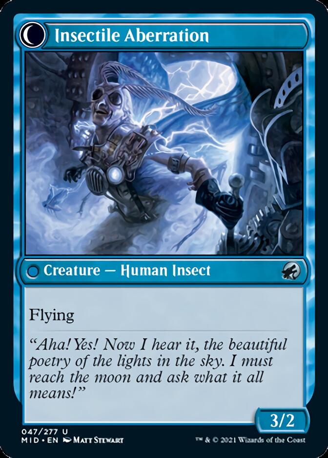 Delver of Secrets // Insectile Aberration [Innistrad: Midnight Hunt] | Exor Games New Glasgow