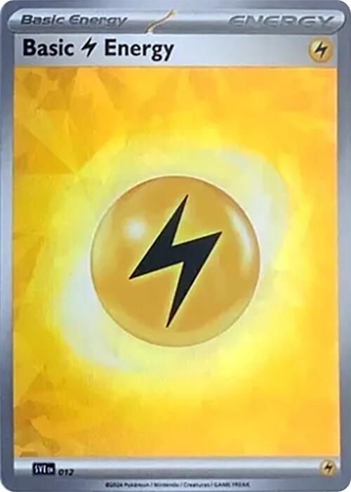 Basic Lightning Energy (012) (Cracked Ice Holo) [Scarlet & Violet: Stellar Crown] | Exor Games New Glasgow