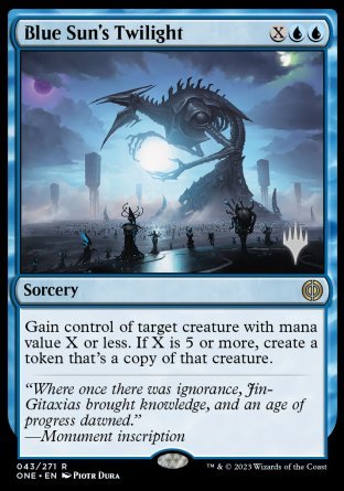 Blue Sun's Twilight (Promo Pack) [Phyrexia: All Will Be One Promos] | Exor Games New Glasgow