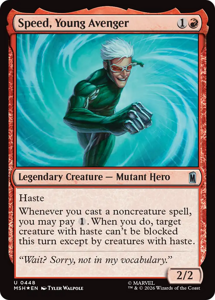 Speed, Young Avenger (Surge Foil) [Marvel Super Heroes] | Exor Games New Glasgow