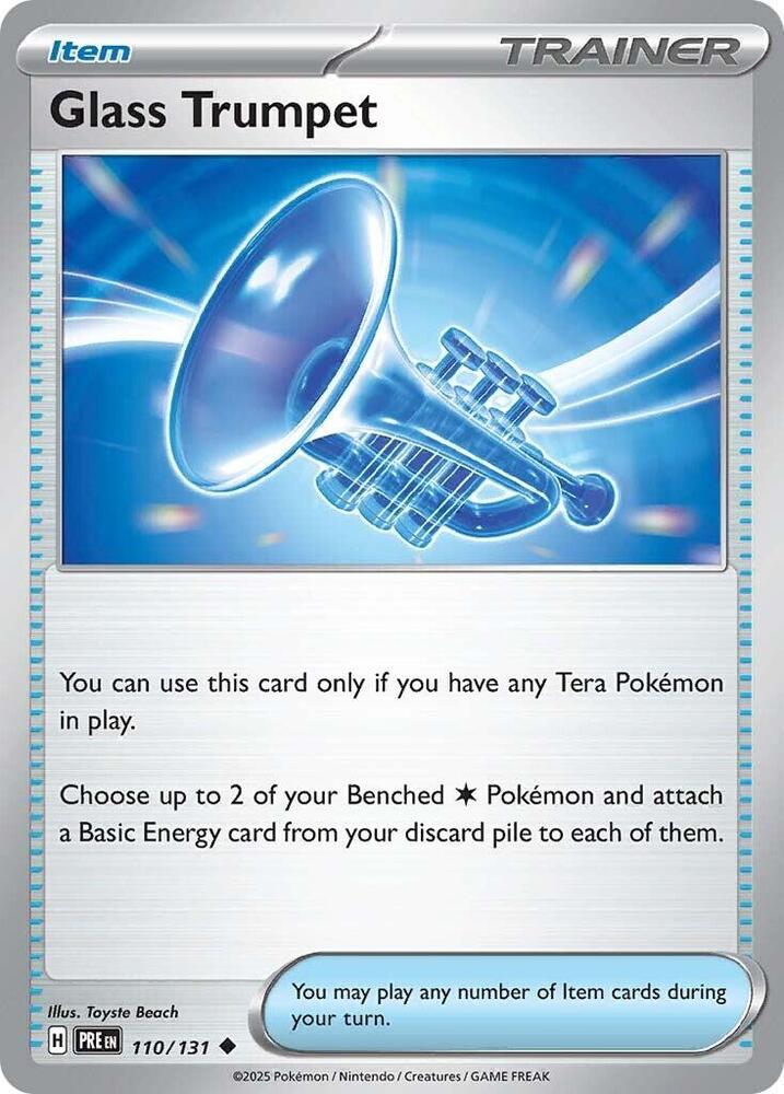Glass Trumpet (110/131) [Scarlet & Violet: Prismatic Evolutions] | Exor Games New Glasgow