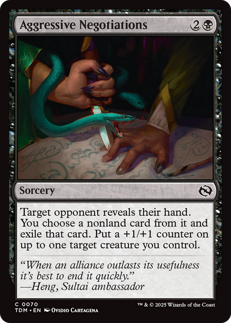 Aggressive Negotiations [Tarkir: Dragonstorm] | Exor Games New Glasgow