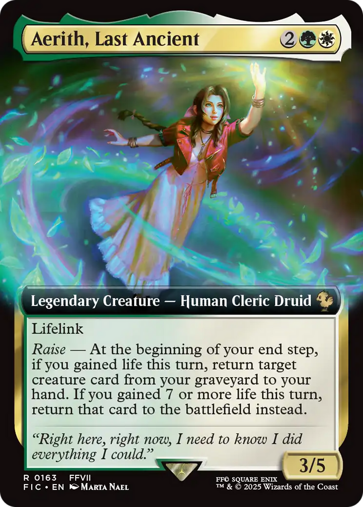 Aerith, Last Ancient (Extended Art) [FINAL FANTASY Commander] | Exor Games New Glasgow