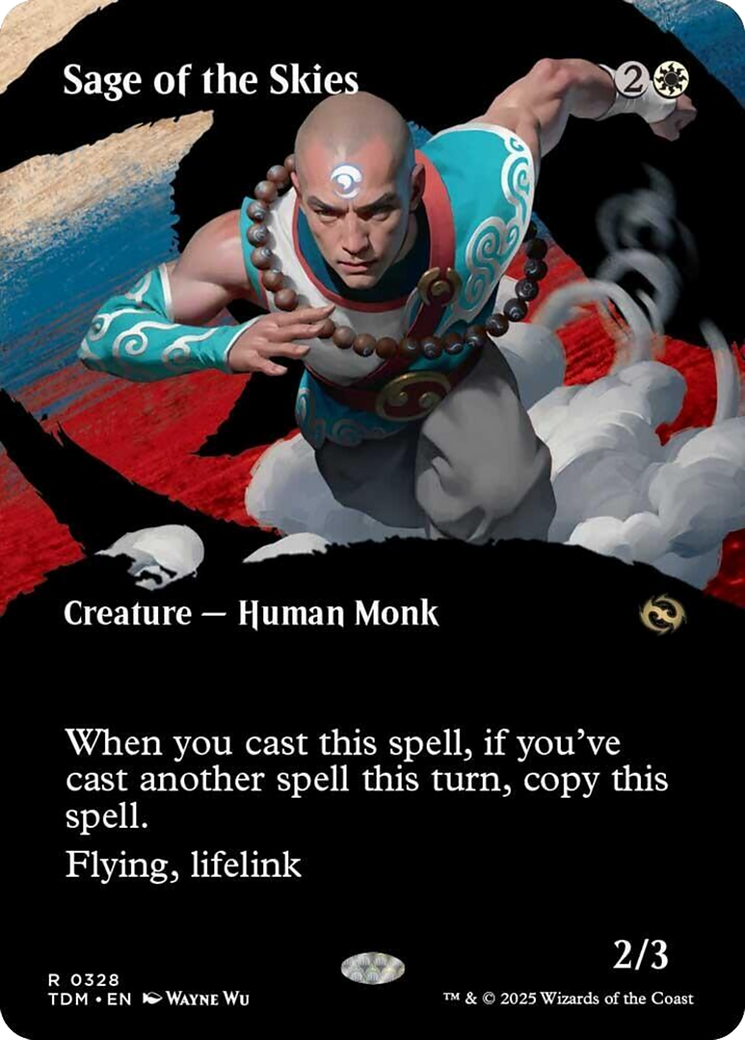 Sage of the Skies (Borderless) [Tarkir: Dragonstorm] | Exor Games New Glasgow