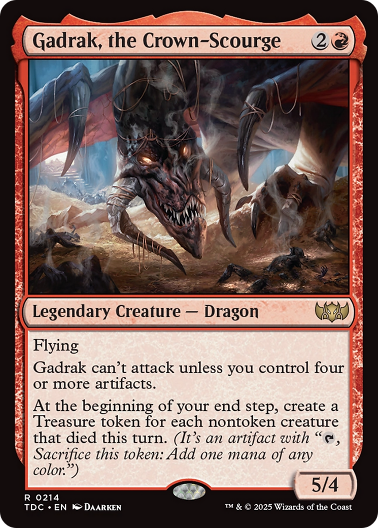 Gadrak, the Crown-Scourge [Tarkir: Dragonstorm Commander] | Exor Games New Glasgow