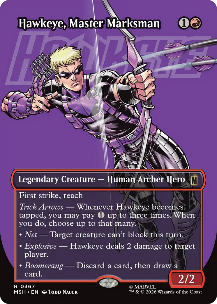 Hawkeye, Master Marksman (Borderless) [Marvel Super Heroes] | Exor Games New Glasgow