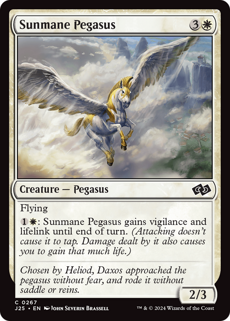 Sunmane Pegasus [Foundations Jumpstart] | Exor Games New Glasgow