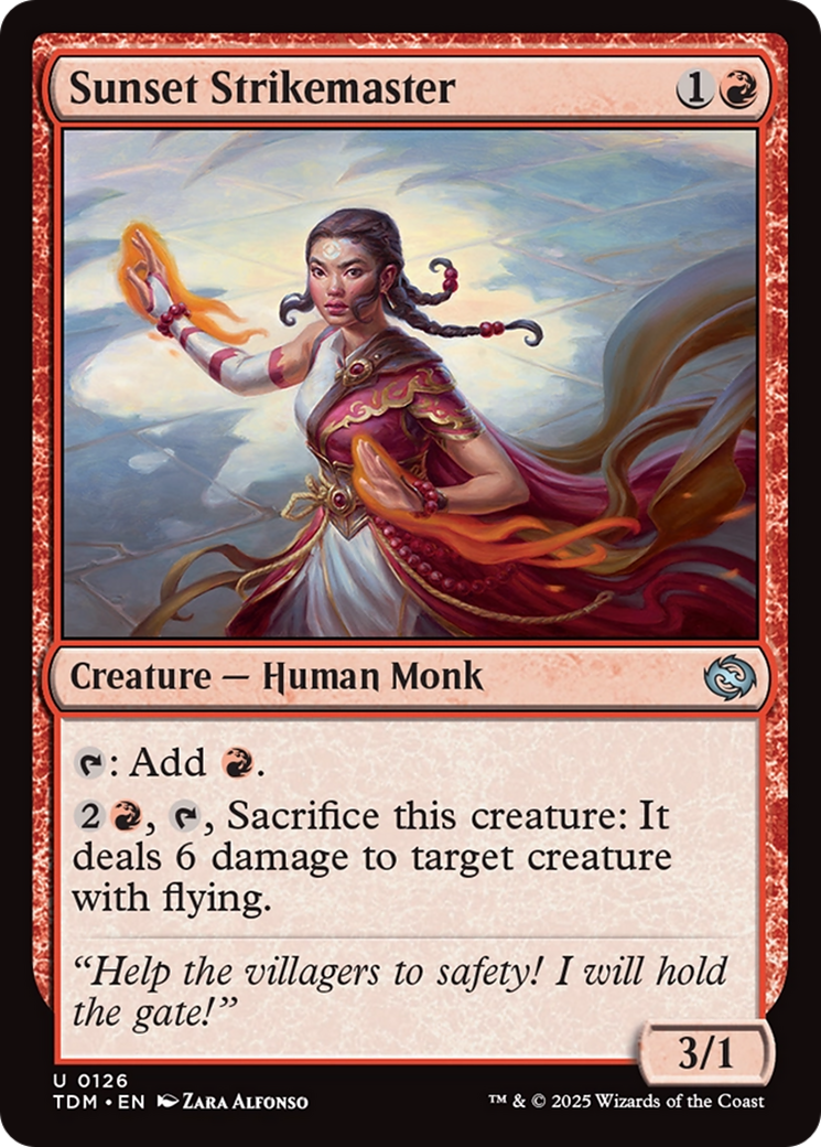 Sunset Strikemaster [Tarkir: Dragonstorm] | Exor Games New Glasgow