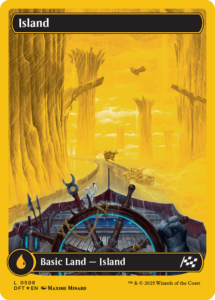 Island (0508) (First-Place Foil) [Aetherdrift] | Exor Games New Glasgow