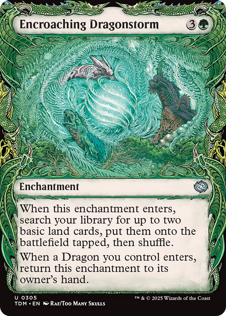 Encroaching Dragonstorm (Showcase) [Tarkir: Dragonstorm] | Exor Games New Glasgow
