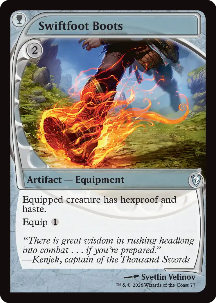 Swiftfoot Boots (Future Sight) [Mystery Booster: Commander Edition] | Exor Games New Glasgow