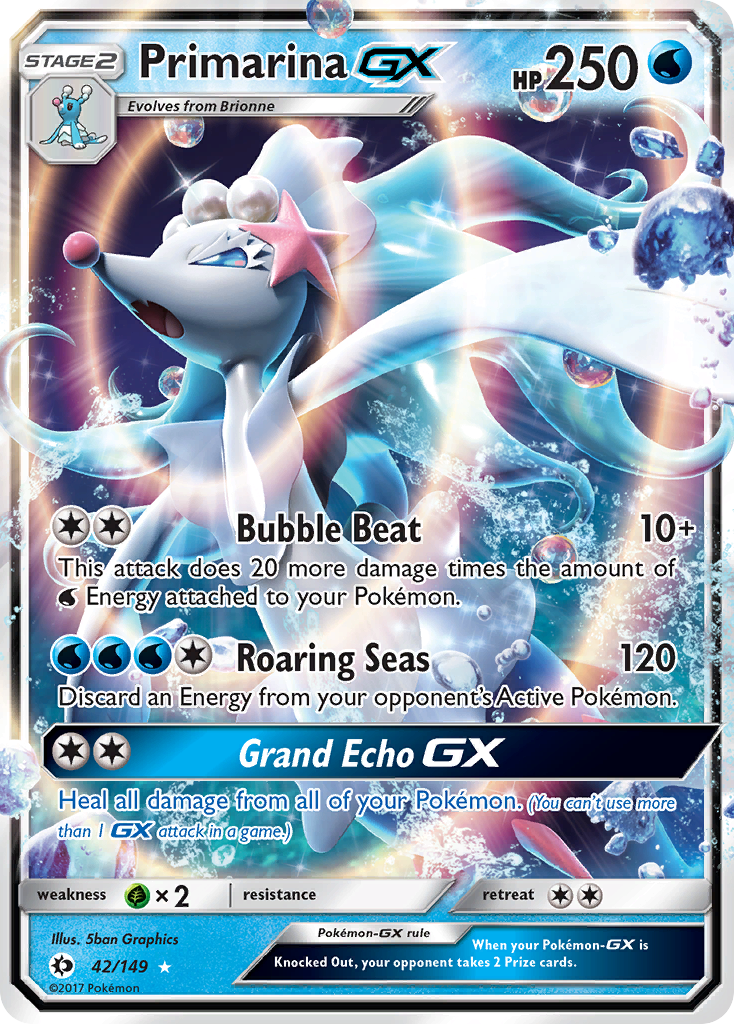 Primarina GX (42/149) [Sun & Moon: Base Set] | Exor Games New Glasgow