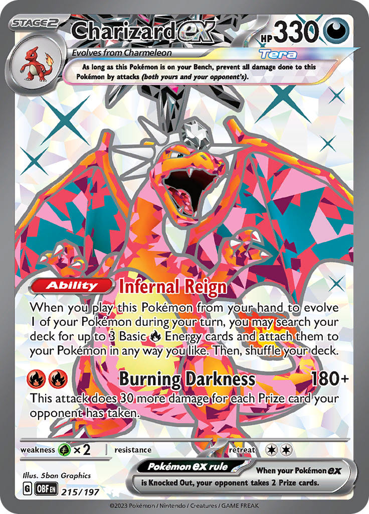 Charizard ex (215/197) [Scarlet & Violet: Obsidian Flames] | Exor Games New Glasgow