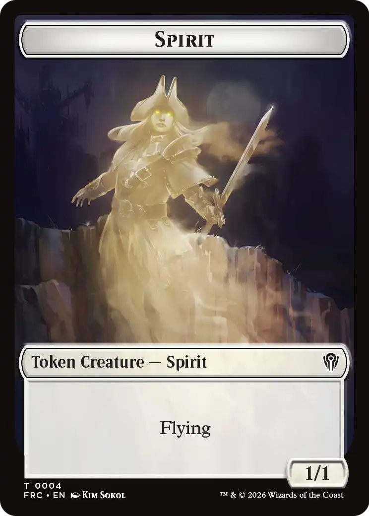 Goblin // Spirit Double-Sided Token [Reality Fracture Commander Tokens] | Exor Games New Glasgow