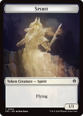 Goblin // Spirit Double-Sided Token [Reality Fracture Commander Tokens] | Exor Games New Glasgow
