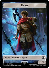 Hero (0031) // Wizard (0035) Double-Sided Token (Surge Foil) [FINAL FANTASY Tokens] | Exor Games New Glasgow