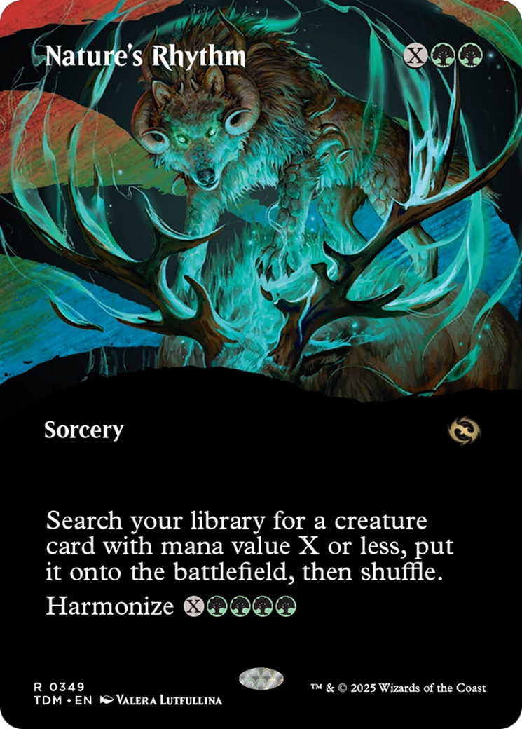 Nature's Rhythm (Borderless) [Tarkir: Dragonstorm] | Exor Games New Glasgow