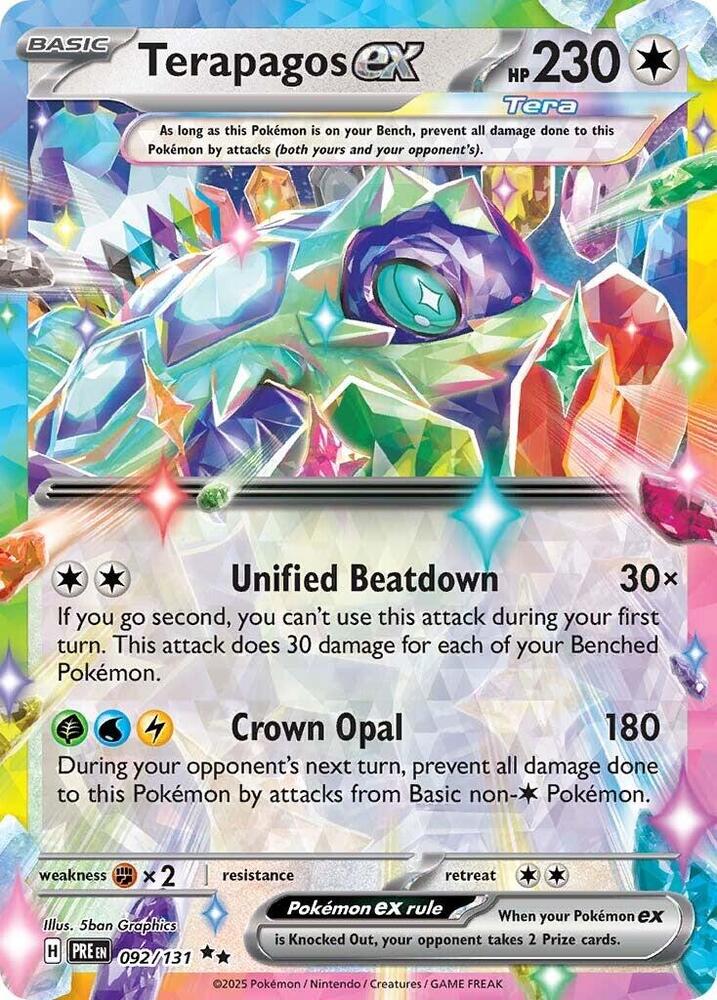 Terapagos ex (092/131) [Scarlet & Violet: Prismatic Evolutions] | Exor Games New Glasgow