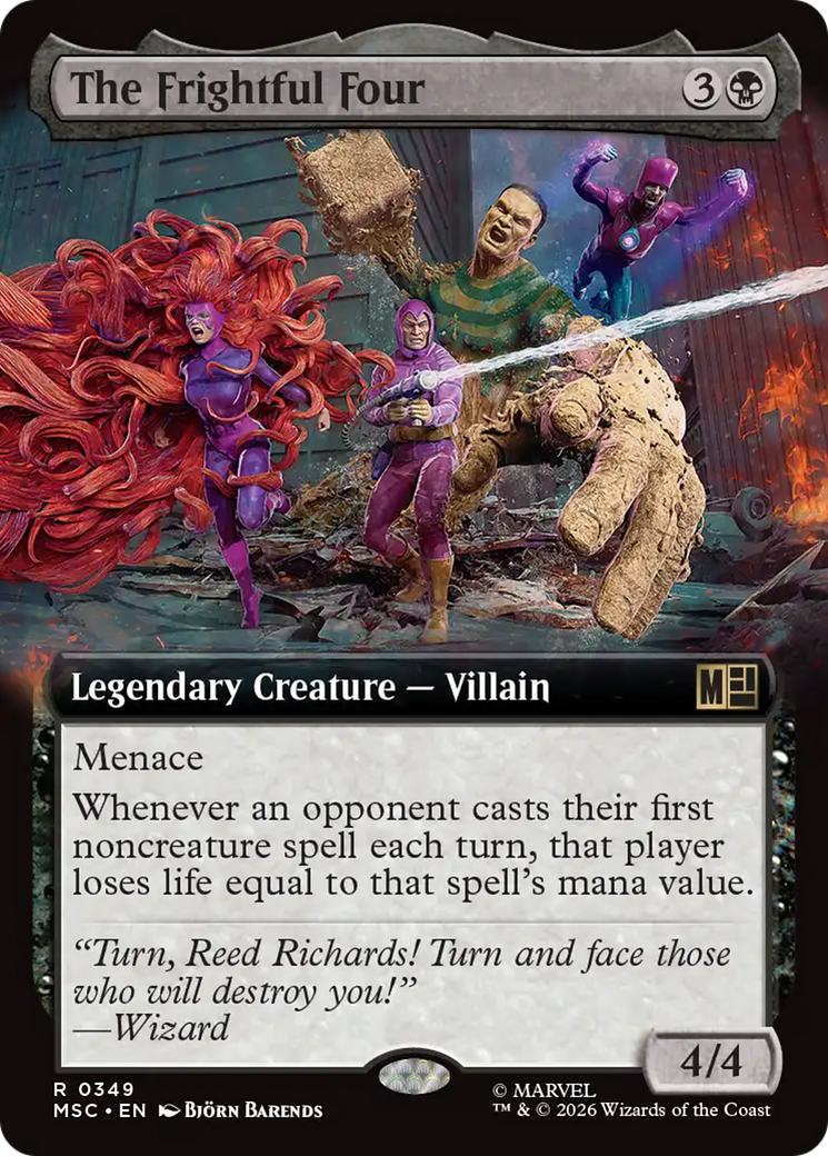 The Frightful Four (Extended Art) [Marvel Super Heroes Commander] | Exor Games New Glasgow