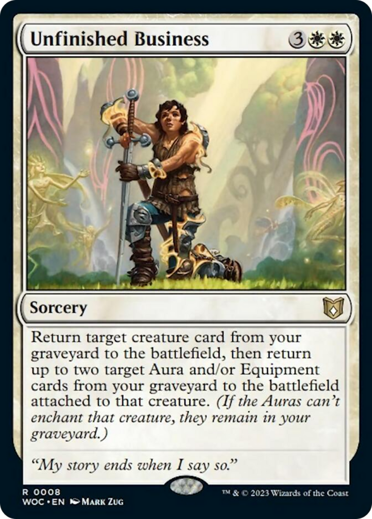 Unfinished Business [Wilds of Eldraine Commander] | Exor Games New Glasgow