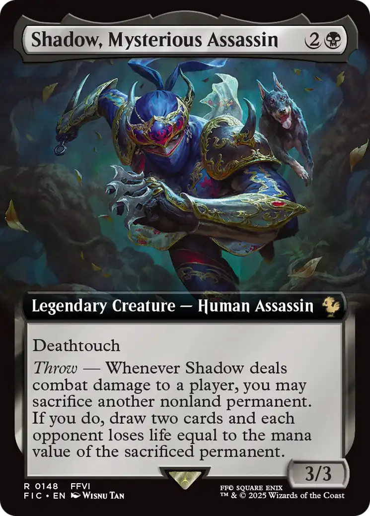Shadow, Mysterious Assassin (Extended Art) [FINAL FANTASY Commander] | Exor Games New Glasgow
