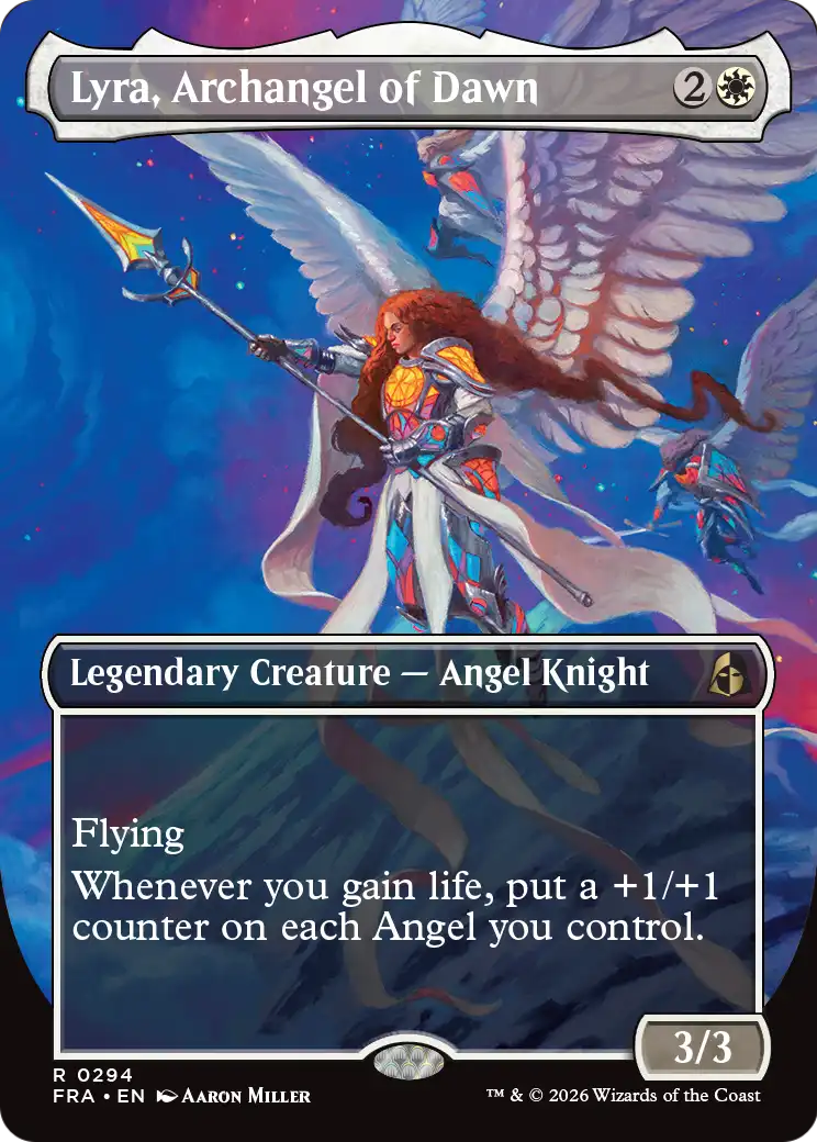 Lyra, Archangel of Dawn (Borderless) [Reality Fracture] | Exor Games New Glasgow